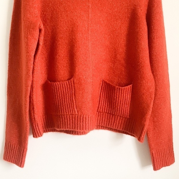 Marled Reunited Clothing Burnt Orange Mock Neck Sweater Small - Picture 5 of 8